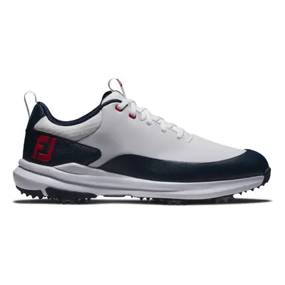 FOOTJOY 2025 TOUR RIVAL 56959 GOLF SHOES - WHITE / NAVY / RED - 7 UK