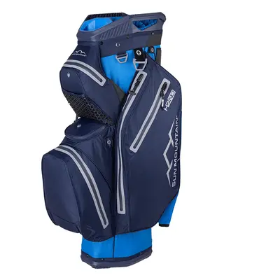 SUN MOUNTAIN 2025 H2NO STAFF WATERPROOF GOLF CART BAG - BLUE / NAVY