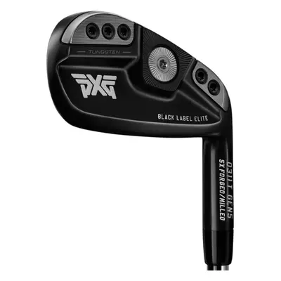 PXG GEN5 0311 T BLACK LABEL ELITE IRONS - STEEL SHAFTS - Right , 4-PW , Dynamic Gold MID 115 / R