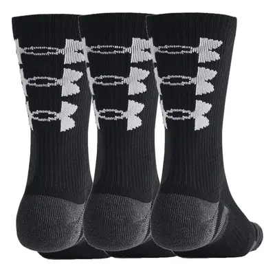 UNDER ARMOUR 2025 PERFORMANCE TECH CREW SOCKS - 3 PACK - BLACK