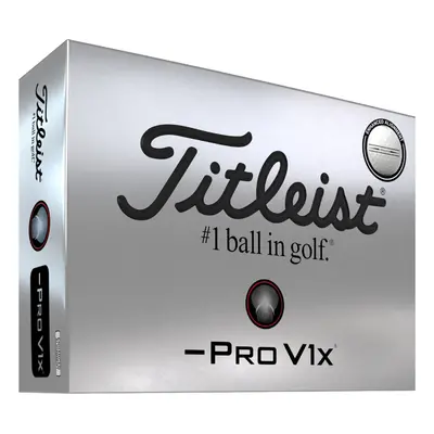 TITLEIST PRO V1X ENHANCED ALIGNMENT LEFT DASH GOLF BALLS - WHITE - 1 Dozen