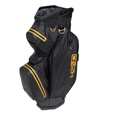 SUN MOUNTAIN H2NO STAFF WATERPROOF GOLF CART BAG - STEEL / BLACK / GOLD