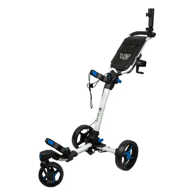 AXGLO TRI-360 V2 GOLF PUSH TROLLEY - WHITE / BLUE +FREE £39.99 ACCESSORY PACK