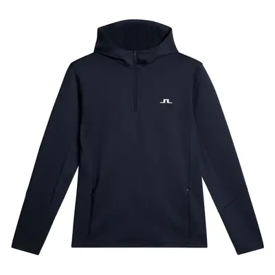 J.LINDEBERG 2025 AERIAL QUARTER ZIP GOLF HOODIE - JL NAVY - M