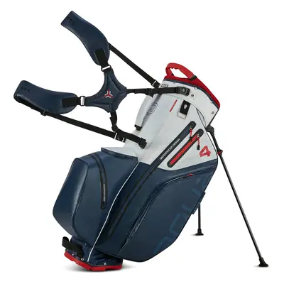 BIG MAX AQUA HYBRID 4 STAND BAG - NAVY / WHITE / RED