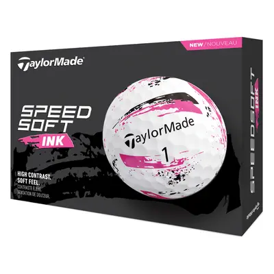 TAYLORMADE SPEEDSOFT INK GOLF BALLS - PINK - 1 Dozen