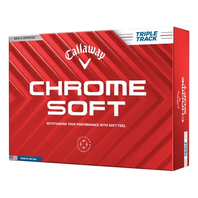 CALLAWAY 2024 CHROME SOFT TRIPLE TRACK GOLF BALLS - WHITE - 1 Dozen