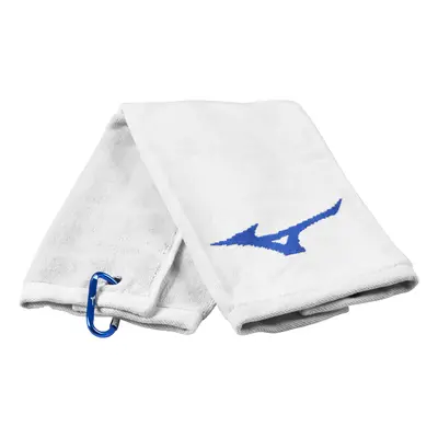 MIZUNO TRI-FOLD RB GOLF TOWEL - WHITE / BLUE