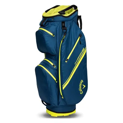 CALLAWAY 2025 CHASE DRY 14 GOLF CART BAG - NAVY / FLUORESCENT YELLOW