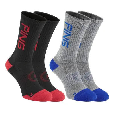 PING SENSORCOOL LOGO SOCKS - GREY / BLACK