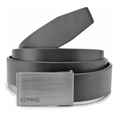 PING HUGHES LEATHER GOLF BELT - BLACK