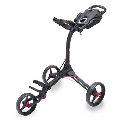 BAGBOY COMPACT 3 WHEEL GOLF PUSH TROLLEY - BLACK / RED