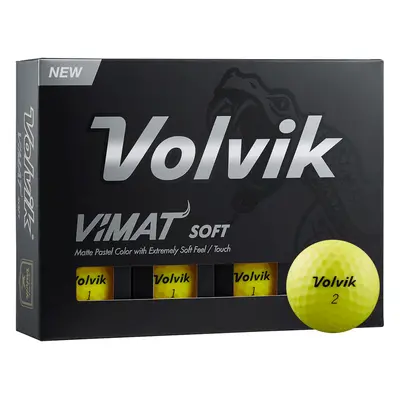 VOLVIK VIMAT SOFT GOLF BALLS - YELLOW