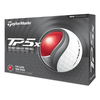 TAYLORMADE TP5x GOLF BALLS - WHITE - 1 Dozen