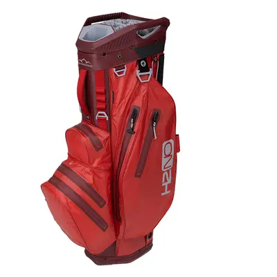 SUN MOUNTAIN H2NO LITE WATERPROOF GOLF CART BAG - RUSH RED / PORT / CADET