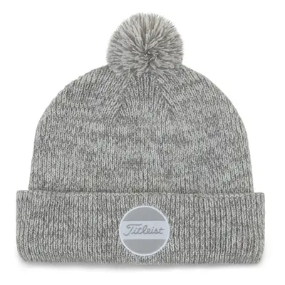 TITLEIST BOARDWALK POM POM BEANIE HAT - HEATHERED WHITE