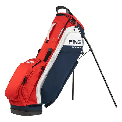 PING HOOFER 231 GOLF STAND CARRY BAG - NAVY / RED / WHITE