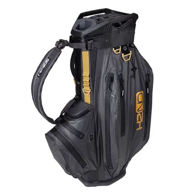 SUN MOUNTAIN H2NO ELITE WATERPROOF CART BAG - STEEL / BLACK / GOLD