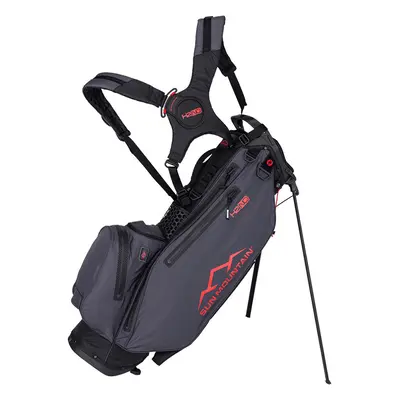 SUN MOUNTAIN 2025 H2NO LITE GOLF STAND BAG - BLACK / STEEL / RED