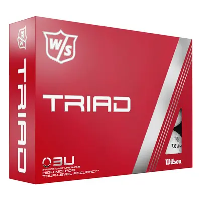 WILSON STAFF TRIAD GOLF BALLS- WHITE - 1 Dozen