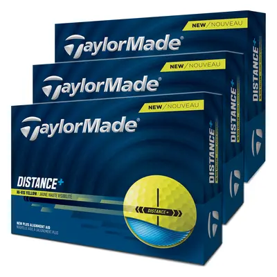 TAYLORMADE 2025 DISTANCE+ GOLF BALLS - YELLOW - 3-FOR-2 - 3 FOR 2