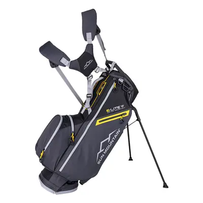 SUN MOUNTAIN 2025 E-LITE VLO 14-WAY GOLF STAND BAG - BLACK / STEEL / GOLD