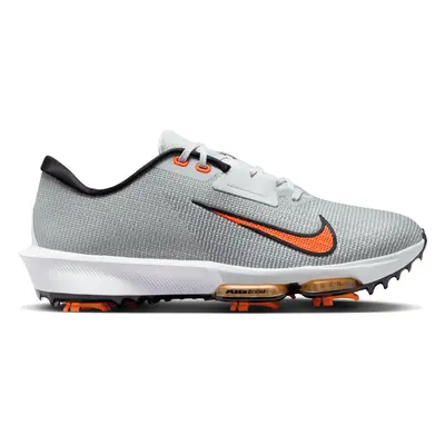 NIKE AIR ZOOM INFINITY TOUR NEXT% 2 GOLF SHOES - PURE PLATINUM / SAFETY ORANGE - 11 UK