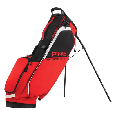 PING 2025 HOOFER LITE GOLF STAND CARRY BAG - RED / BLACK