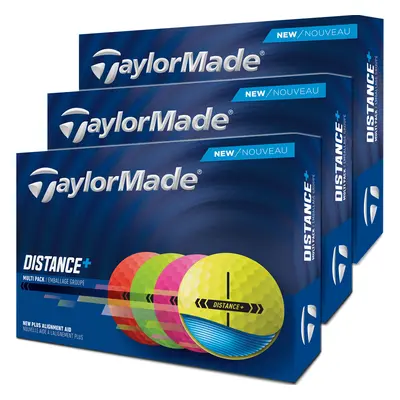 TAYLORMADE 2025 DISTANCE+ GOLF BALLS - MULTI COLOUR 3-FOR-2 - 3 FOR 2