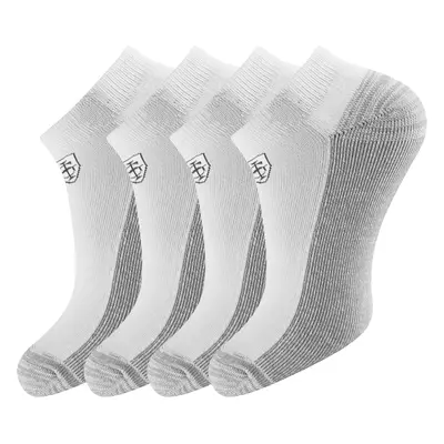 ISLAND GREEN MENS COMFORT TECH ANKLE SOCKS - WHITE / 4 PACK