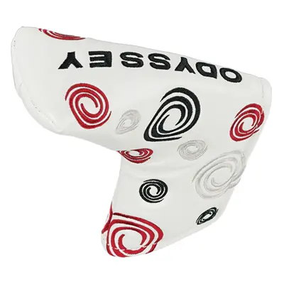 ODYSSEY SWIRL SILVER BLADE HEADCOVER - WHITE