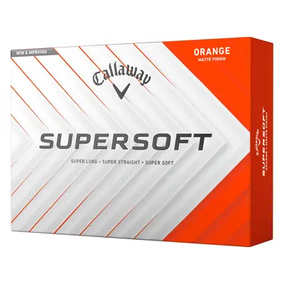 CALLAWAY 2025 SUPERSOFT GOLF BALLS - ORANGE - 1 Dozen