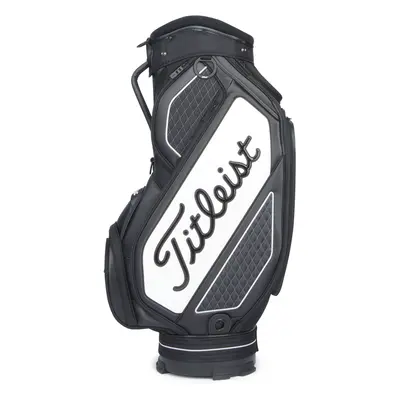 TITLEIST TOUR SERIES MIDSIZE STAFF CART BAG - BLACK / WHITE