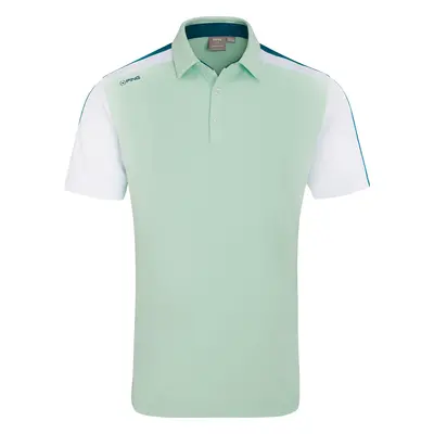 PING 2025 KELLY GOLF POLO SHIRT - MISTY GREEN MULTI - M