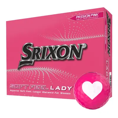 SRIXON SOFT FEEL LADY GOLF BALLS - PASSION PINK - VALENTINES SPECIAL - 1 Dozen