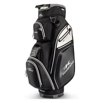 POWAKADDY 2025 EDGE GOLF CART BAG - BLACK / WHITE - PREORDER LATE FEBRUARY