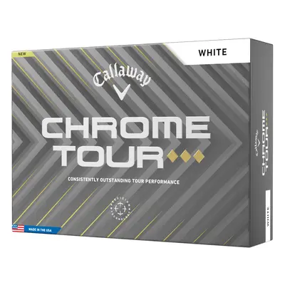 CALLAWAY 2025 CHROME TOUR TRIPLE DIAMOND GOLF BALLS - WHITE - 1 Dozen