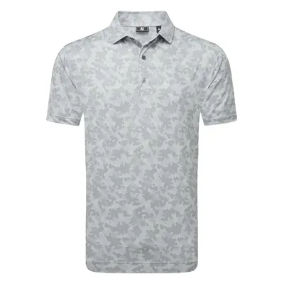 FOOTJOY 2025 POP CAMO LISLE GOLF POLO SHIRT 34060 - GREY - M