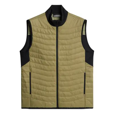 J.LINDEBERG 2025 HOLDEN QUILT HYBRID VEST - OIL GREEN - M