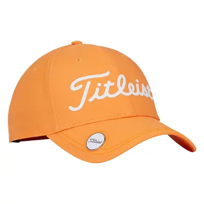 TITLEIST PLAYERS PERFORMANCE BALL MARKER CAP - BONFIRE / WHITE