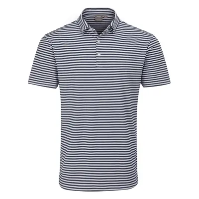 PING 2025 OWAIN GOLF POLO SHIRT - NAVY / WHITE - M