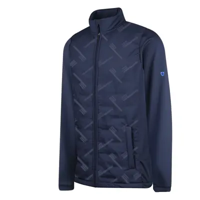 ISLAND GREEN THERMAL HEAT WELDED QUILTED GOLF JACKET - NAVY - M