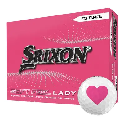 SRIXON SOFT FEEL LADY GOLF BALLS - SOFT WHITE - VALENTINES SPECIAL - 1 Dozen