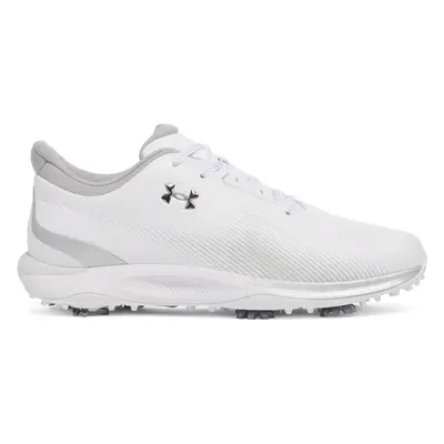 UNDER ARMOUR 2025 DRIVE FADE GOLF SHOES - WHITE / METALLIC SILVER - 7 UK