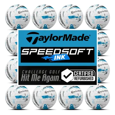 TAYLORMADE SPEEDSOFT INK HIT ME AGAIN™ GOLF BALLS - BLUE - 1 Dozen