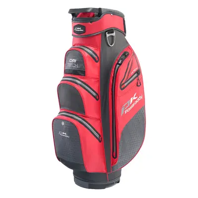 POWAKADDY DRI-TECH GOLF CART TROLLEY BAG - RED / COOL GREY