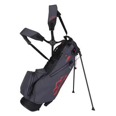 SUN MOUNTAIN 2025 H2NO LITE SPEED GOLF STAND BAG - BLACK / STEEL / RED