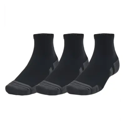 UNDER ARMOUR PERFORMANCE TECH QUARTER SOCKS – 3 PACK – BLACK