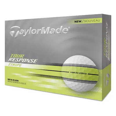 TAYLORMADE 2025 TOUR RESPONSE STRIPE GOLF BALLS - GREEN - 1 Dozen