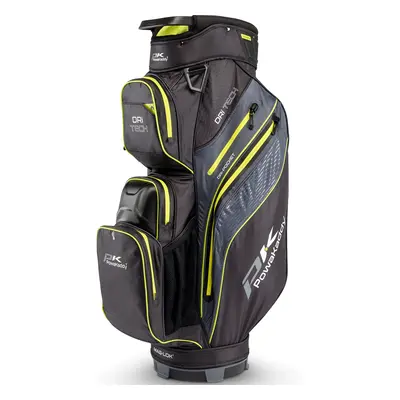 POWAKADDY 2025 DRI-TECH GOLF CART BAG - BLACK / LIME - PREORDER LATE FEBRUARY